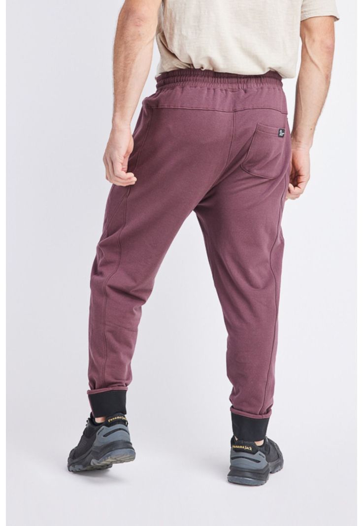 Pantalón Buzo Hombre Burdeo Panama Jack-3