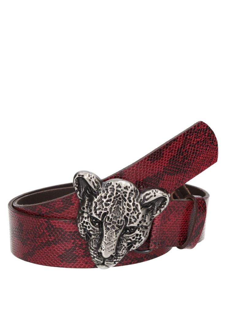 Cinturón Cuero Mujer Z576 Rojo Zappa-0