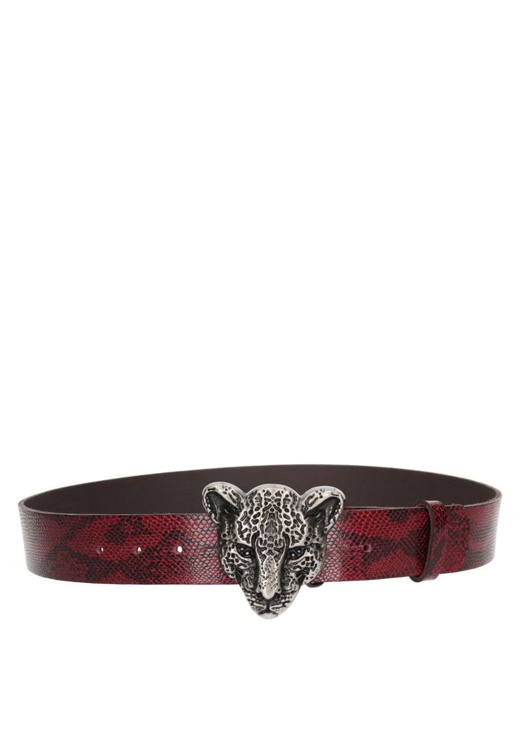 Cinturón Cuero Mujer Z576 Rojo Zappa-1