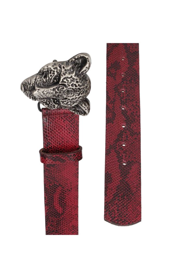 Cinturón Cuero Mujer Z576 Rojo Zappa-2