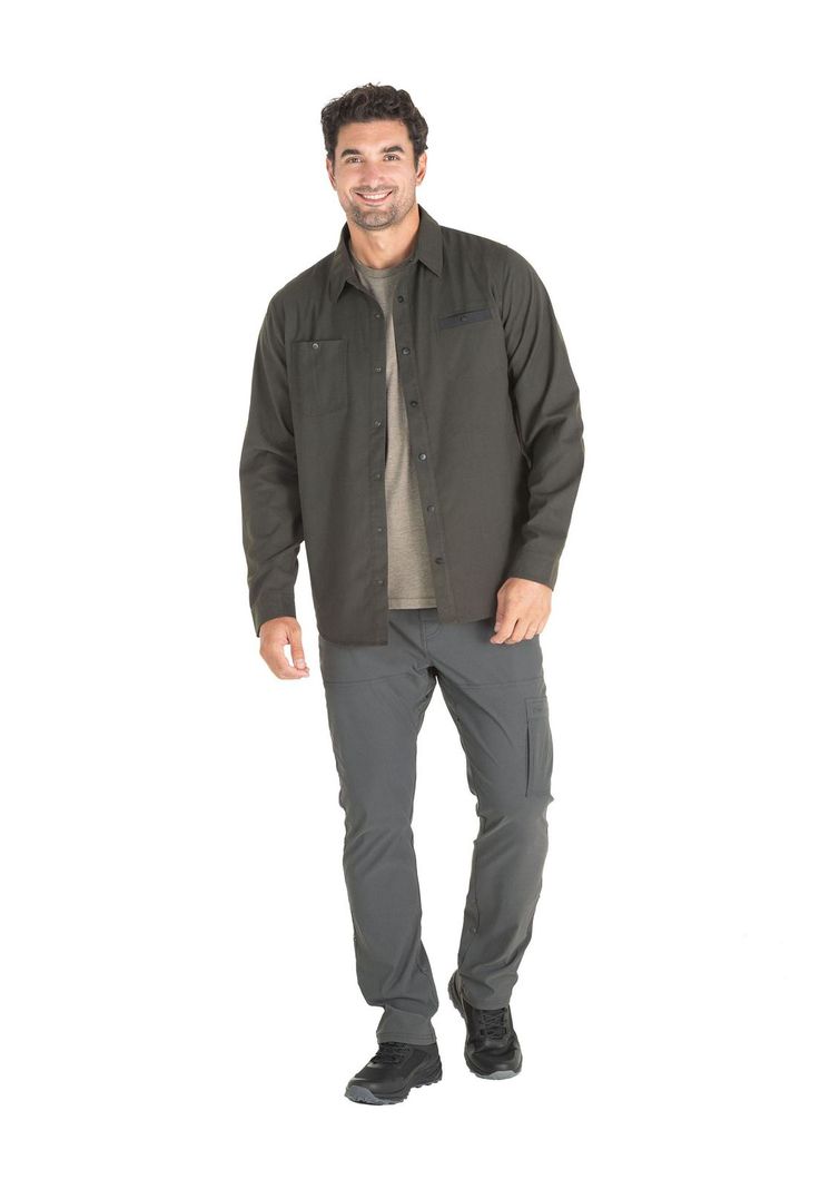 Chaqueta Hombre Overshirt Gris Panama Jack-4