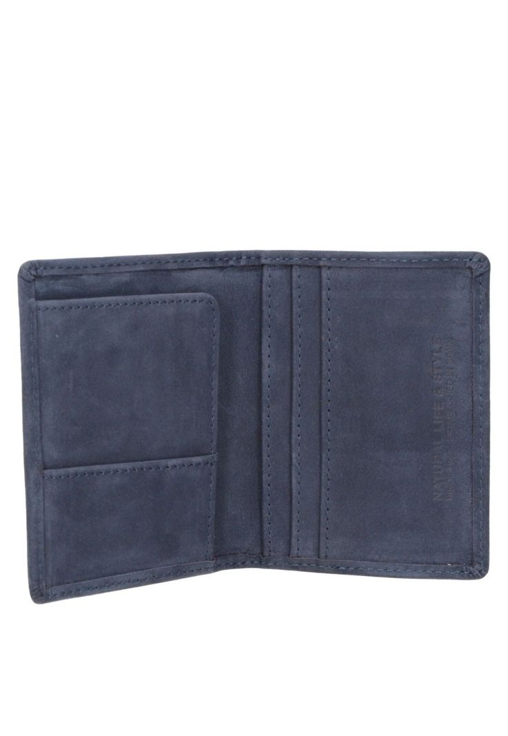Billetera Tarjetero Cuero Hombre Azul Panama Jack-1