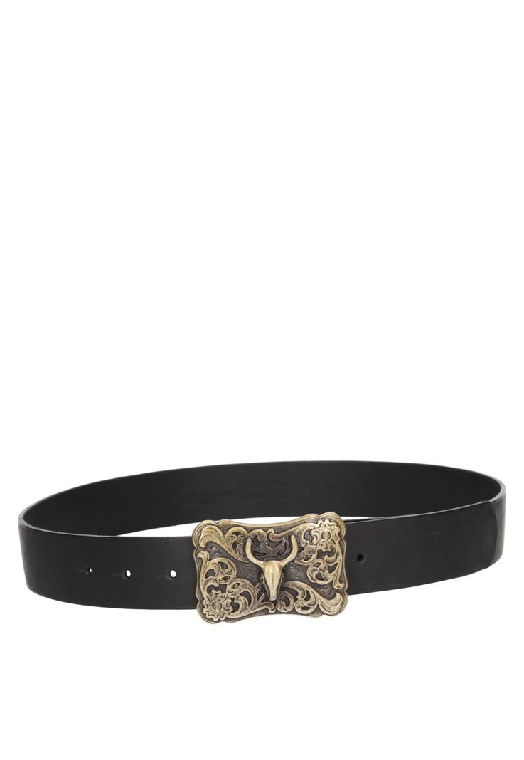 Cinturón Cuero Mujer J018 Negro Panama Jack-1
