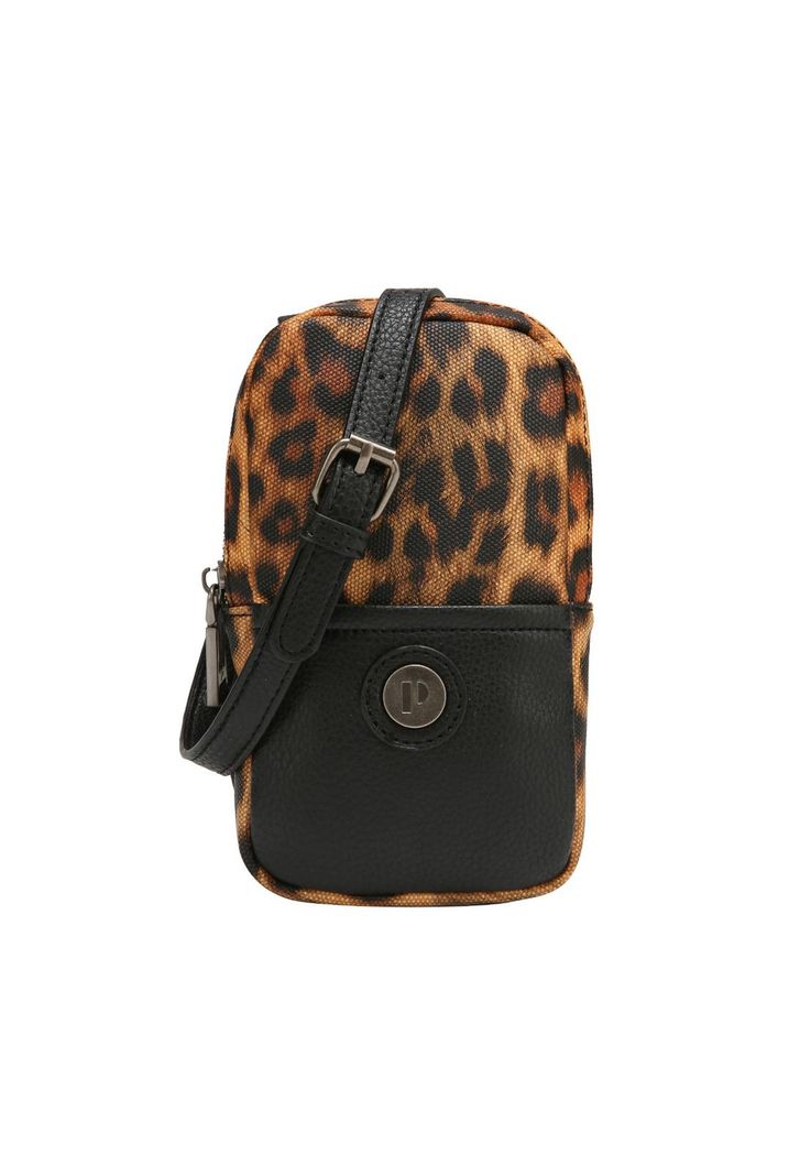 Cartera porta celular Animal Print Pollini-0