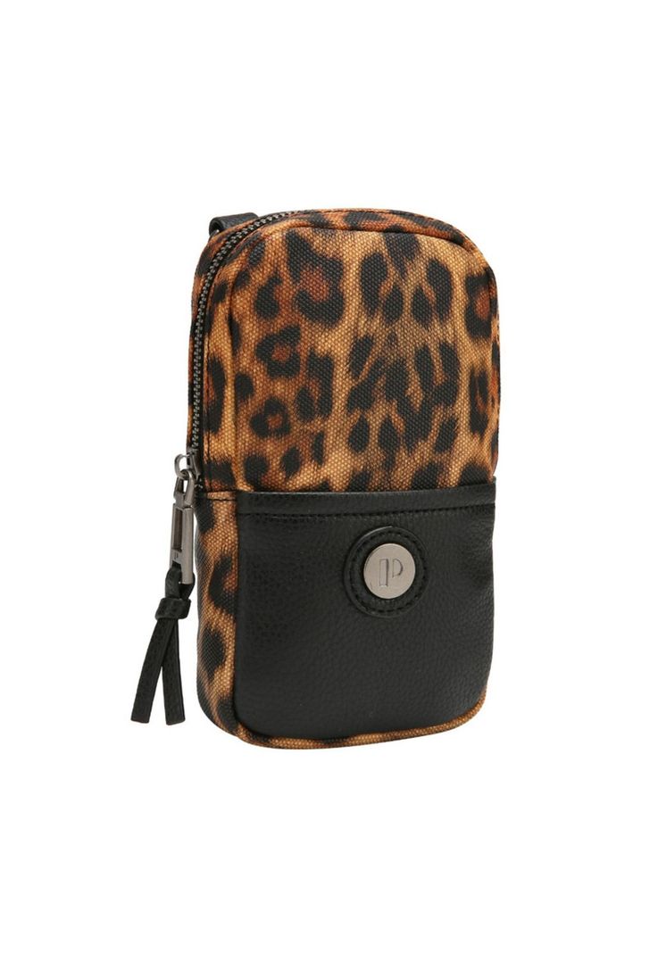Cartera porta celular Animal Print Pollini-3