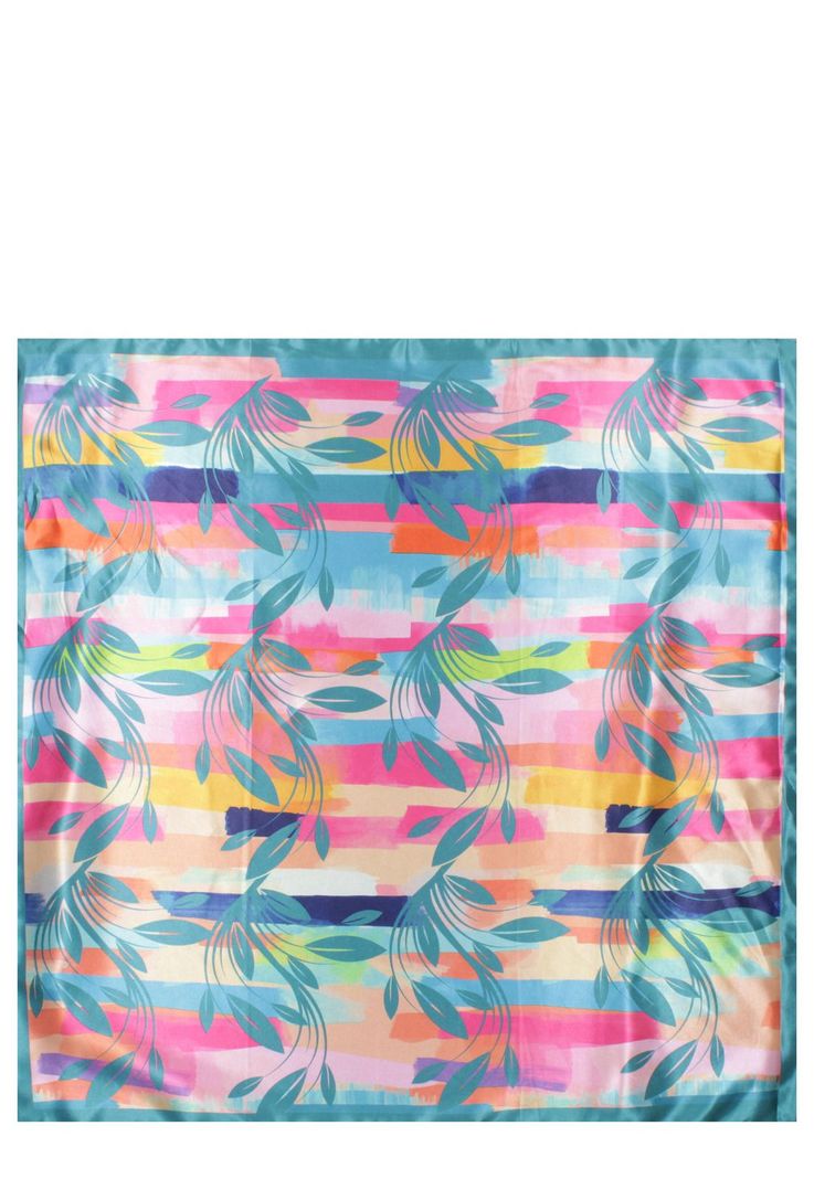 Pañuelo Mujer Print Turquesa Pollini-3