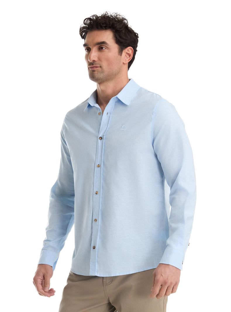 Camisa Hombre Manga Larga Lino Panama Jack-4