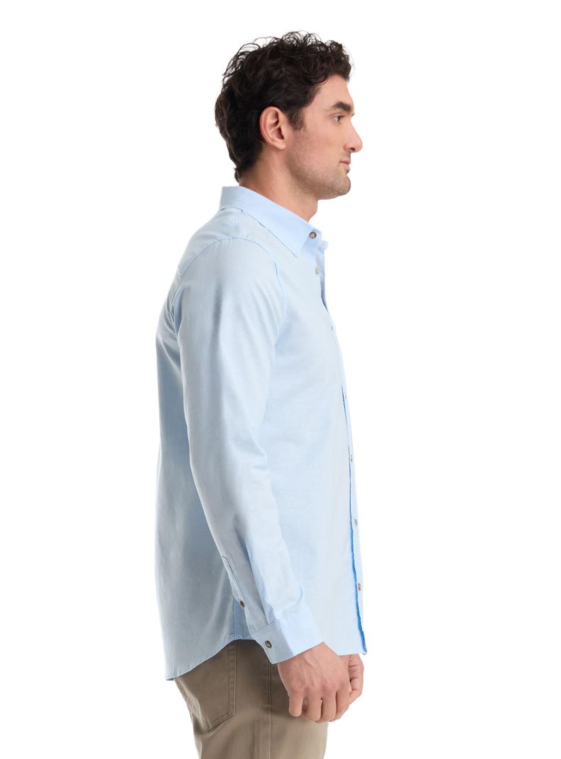 Camisa Hombre Manga Larga Lino Panama Jack-5