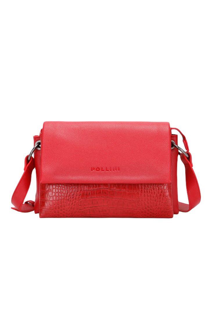 Cartera Bandolera Verona I Rojo Pollini-0