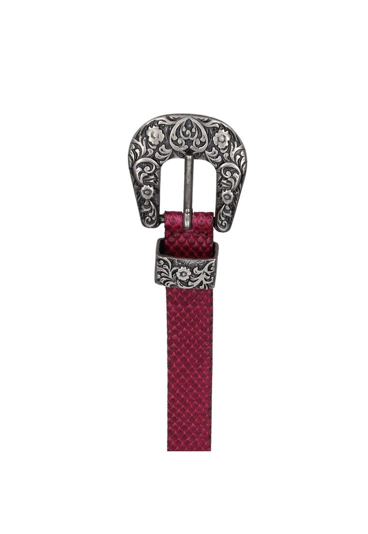CINTURON CUERO MUJER WESTERN ROJO ZAPPA-2
