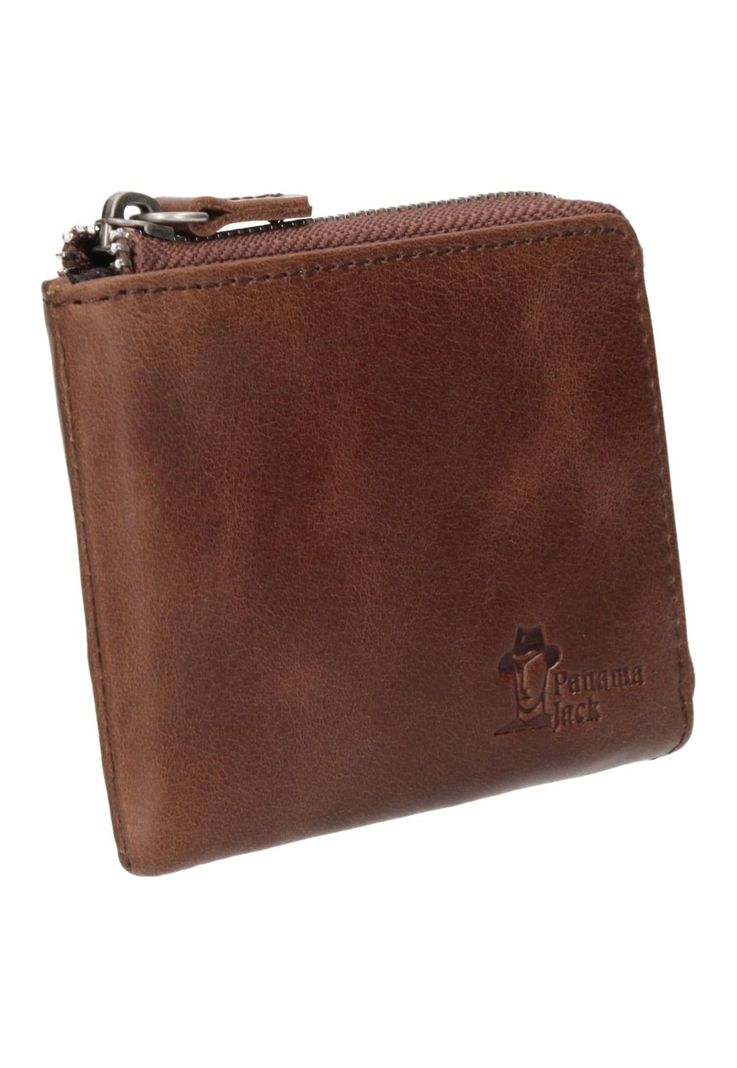 Monedero Cuero Hombre Café Panama Jack-1