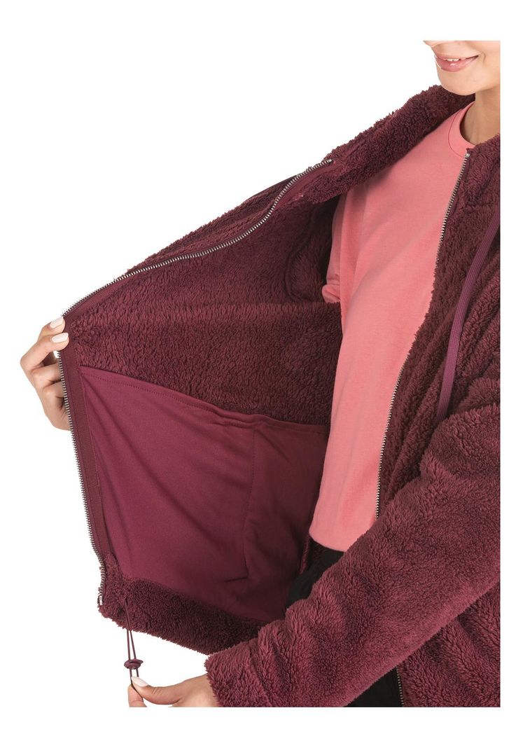 Polerón Fleece Burdeo Mujer Panama Jack-4