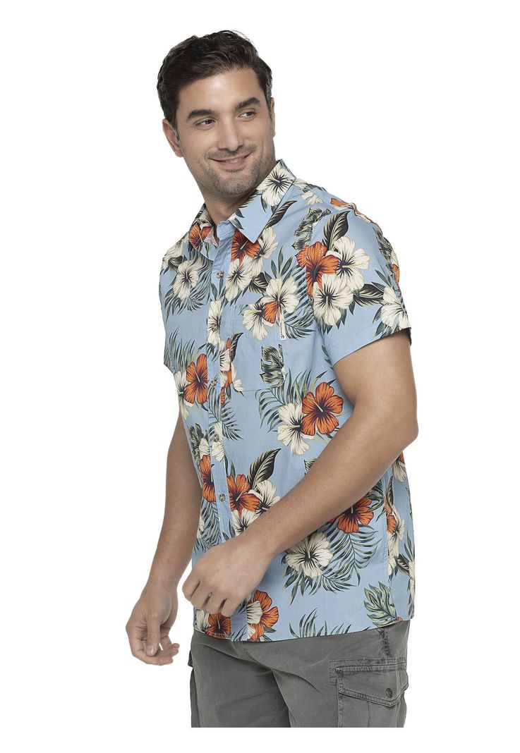 Camisa Hombre Turquesa Panama Jack-3