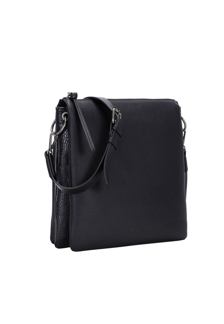 Cartera Tote Box Verona I Negro Pollini-1