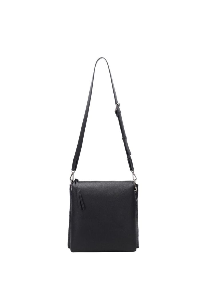 Cartera Tote Box Verona I Negro Pollini-3