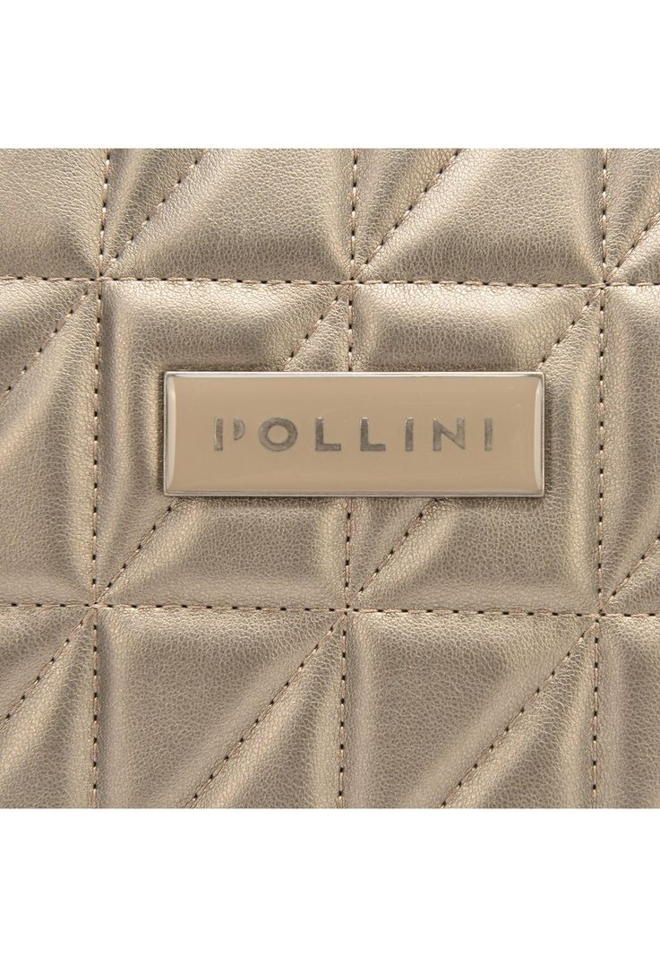 Mochila Mujer Gris Metalizado Pollini-3
