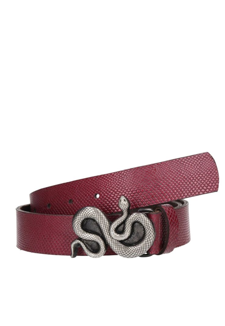 Cinturón Cuero Mujer Z573 Rojo Zappa-0
