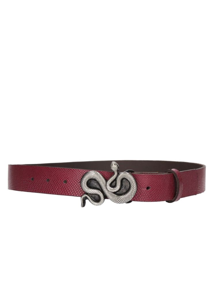 Cinturón Cuero Mujer Z573 Rojo Zappa-1