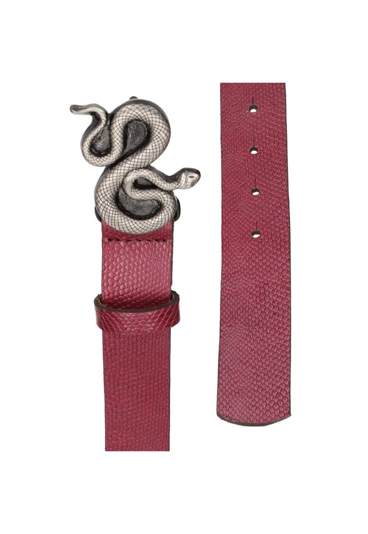 Cinturón Cuero Mujer Z573 Rojo Zappa-2