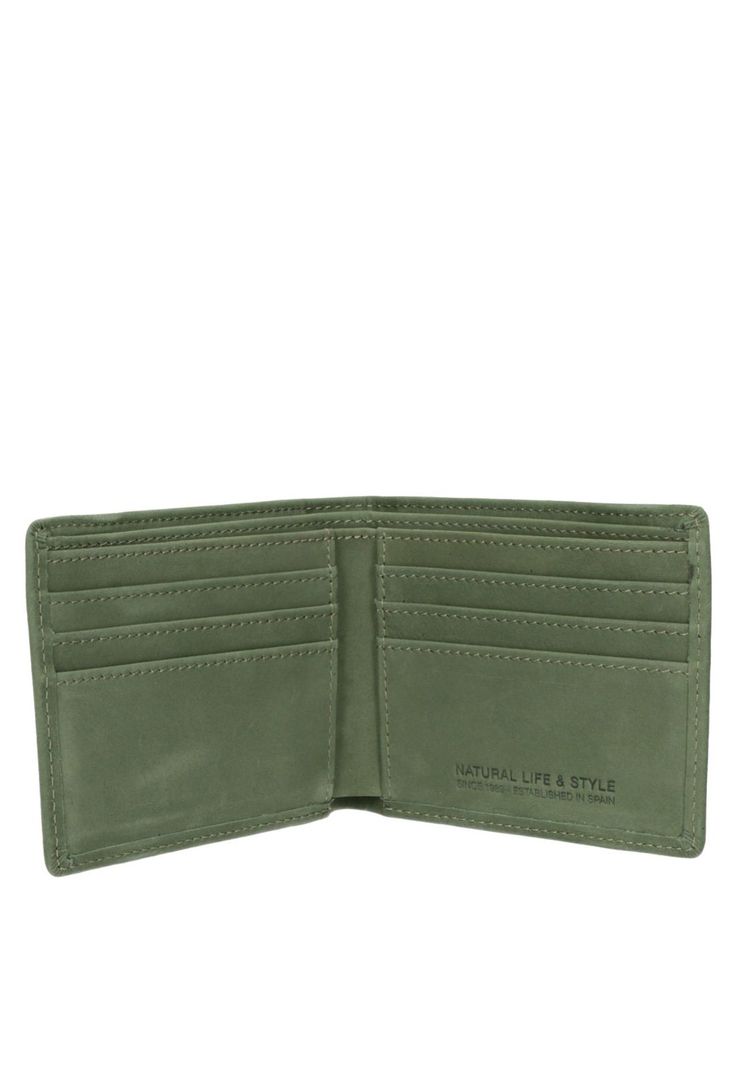 Billetera Cuero Hombre Verde Panama Jack-1