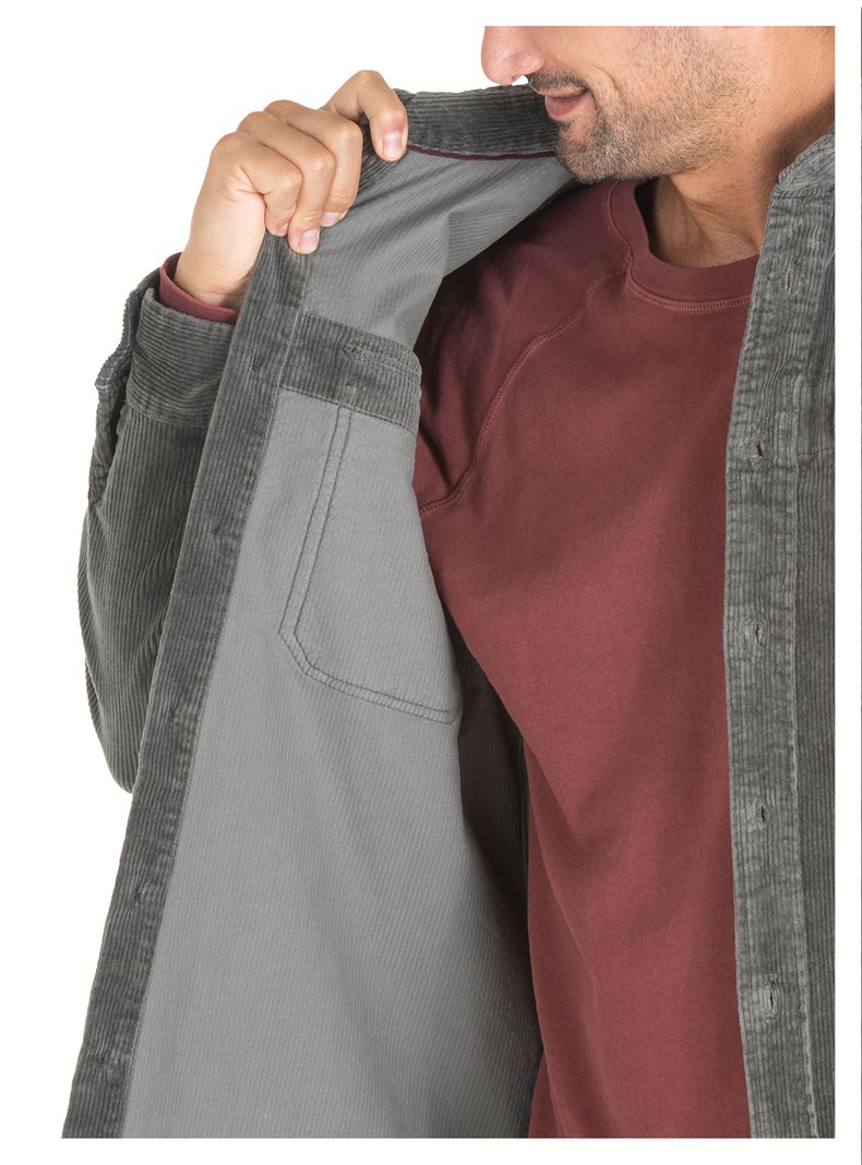 Chaqueta Cotelé Hombre Gris Panama Jack-5