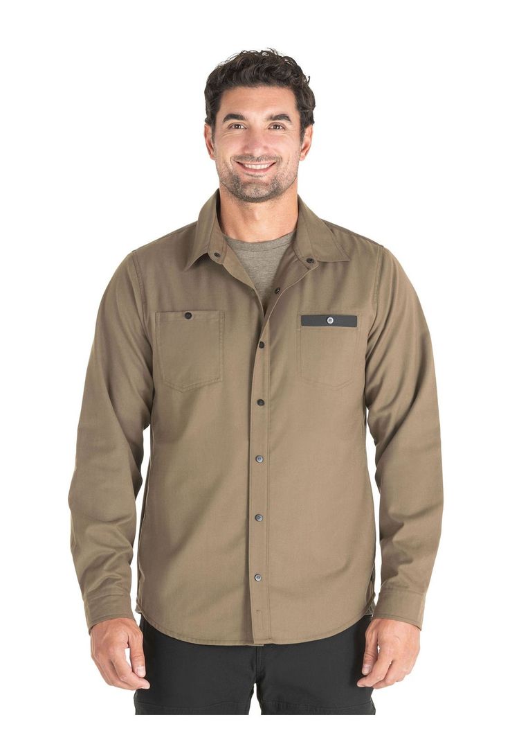 Chaqueta Hombre Overshirt Caqui Panama Jack-0