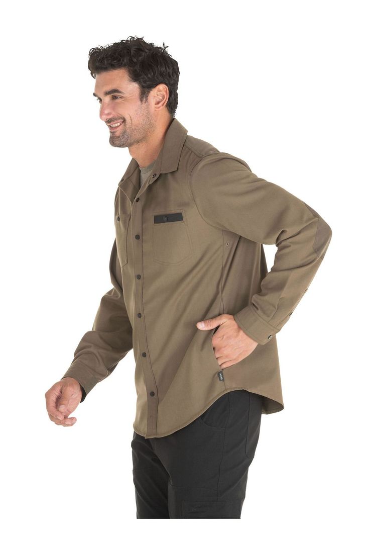 Chaqueta Hombre Overshirt Caqui Panama Jack-2
