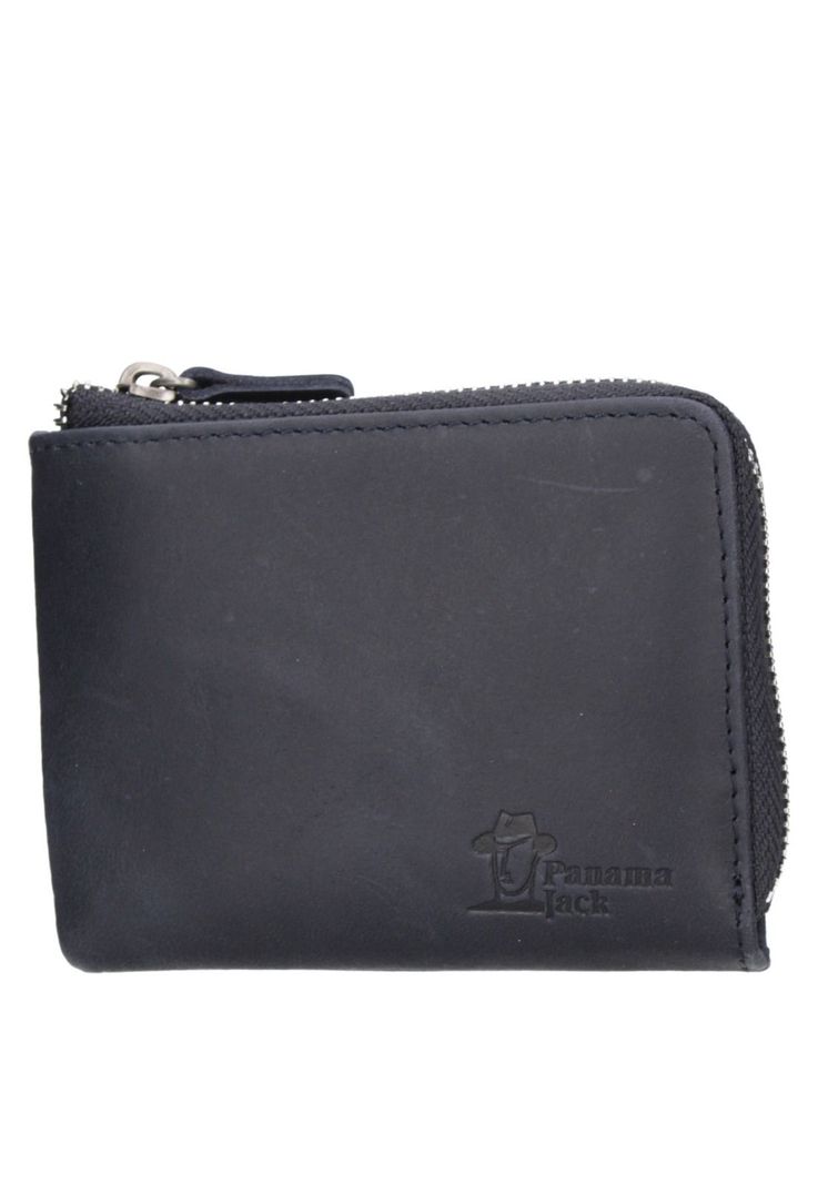 Monedero Cuero Hombre  Azul Panama Jack-0