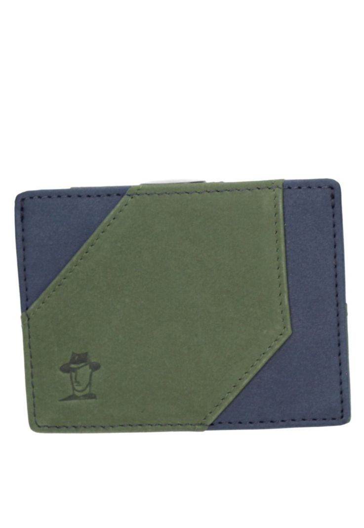 Tarjetero Cuero Hombre  Azul Panama Jack-2