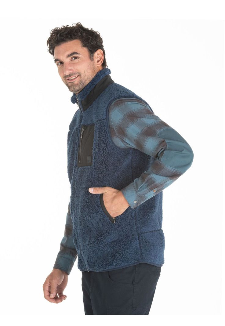 Poleron Sin Mangas Hombre Azul Panama Jack-5