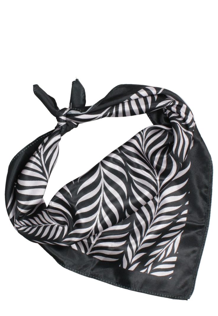 Pañuelo Mujer Blanco-Negro Pollini