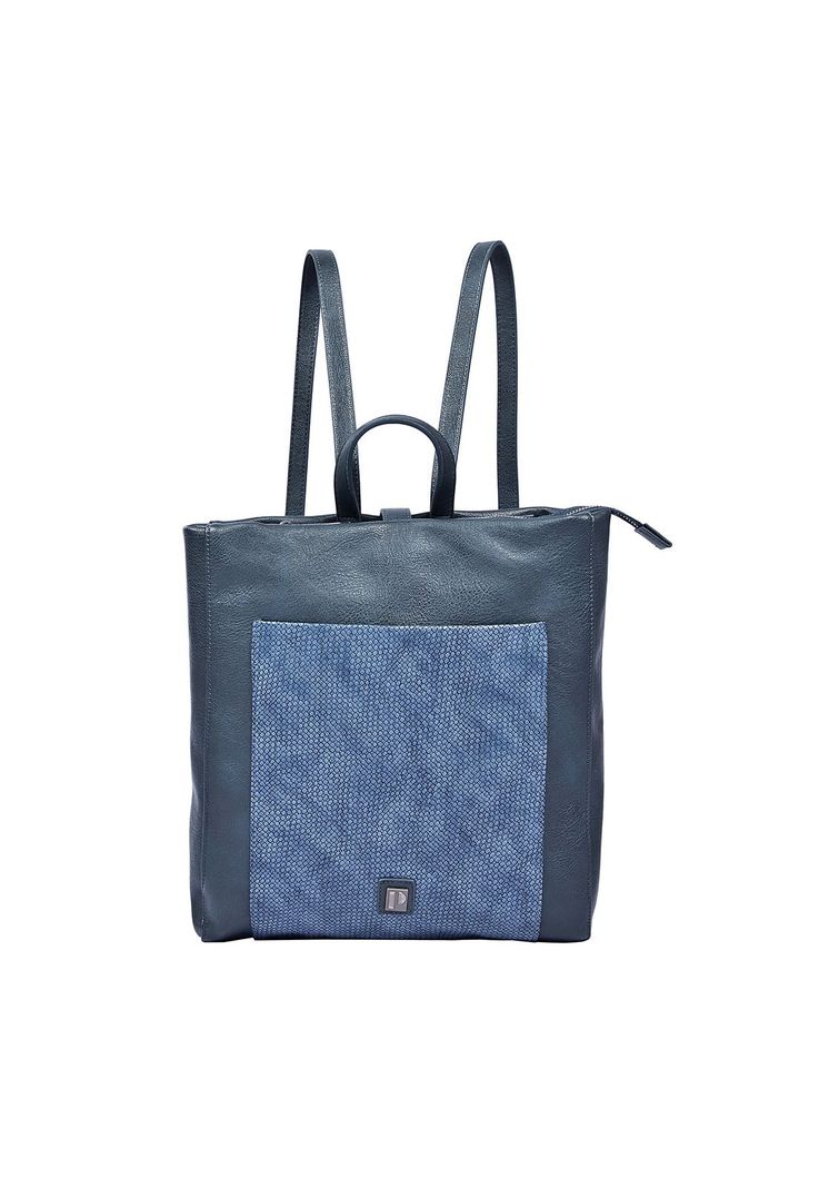 Mochila Mujer Azul Pollini-0