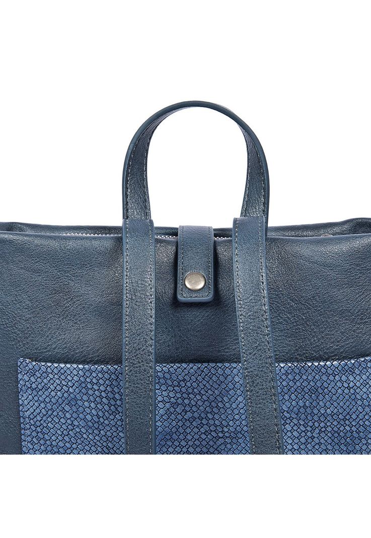 Mochila Mujer Azul Pollini-4