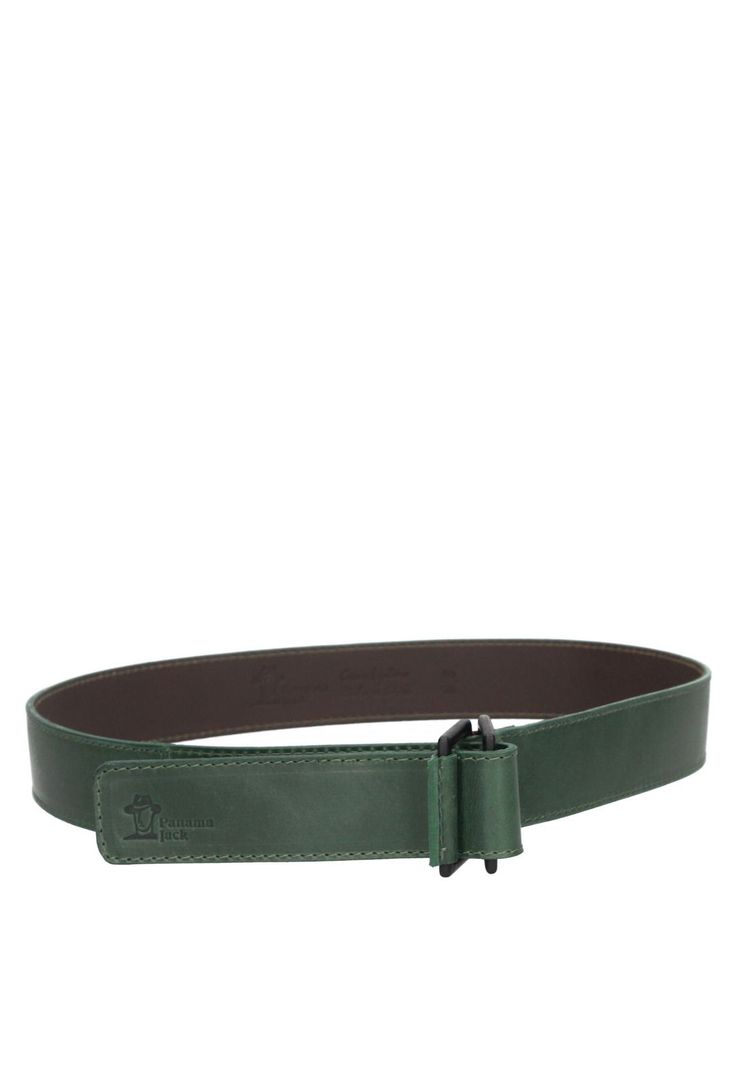 Cinturón Cuero Hombre Verde Panama Jack-1