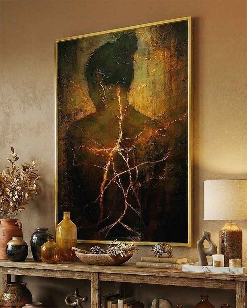 CUADRO CANVAS DECORATIVO GOLD 80X120 CM CON MARCO F50141 MARVY Surtido No requiere variantes por talla