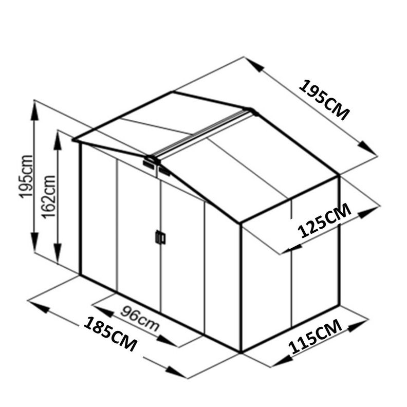 Bodega de Jardín Igpro 2.44 m2-1