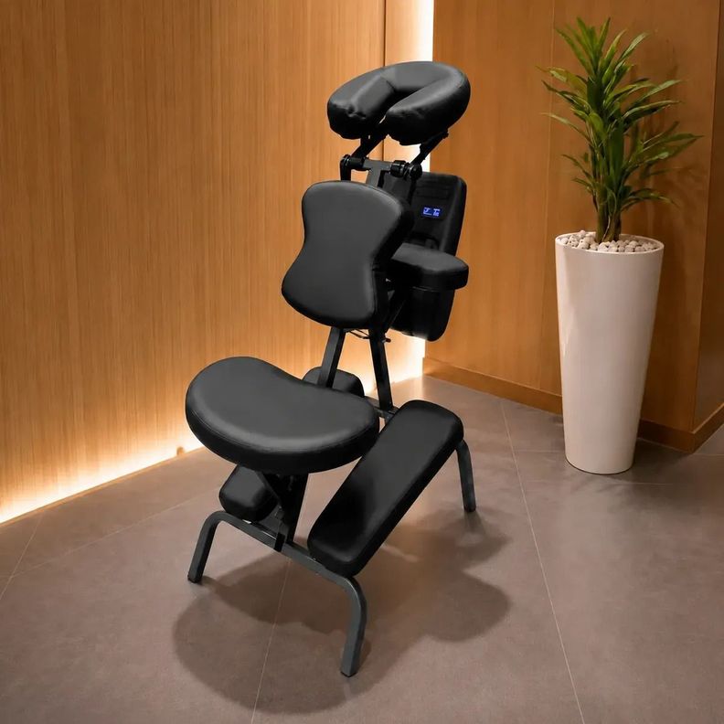 Silla Para Masajes Plegable + Bolso Negro 0