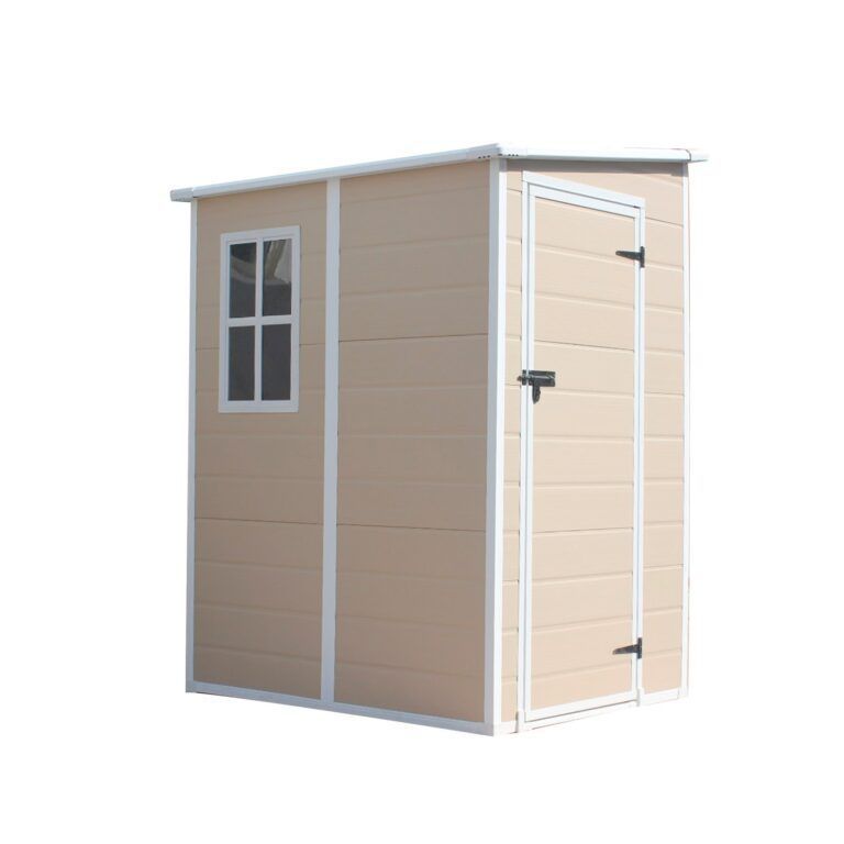 Bodegas Jardin Plastico PP 151X121X193CM Café Claro 1.83m2-1