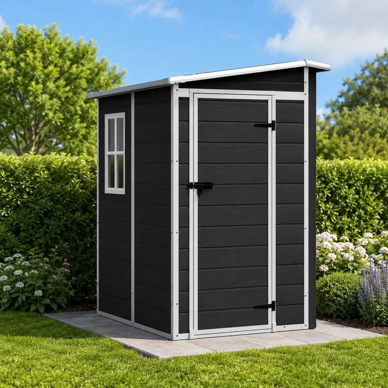 Bodegas Jardin Plastico PP Gris Oscuro 1.83m2