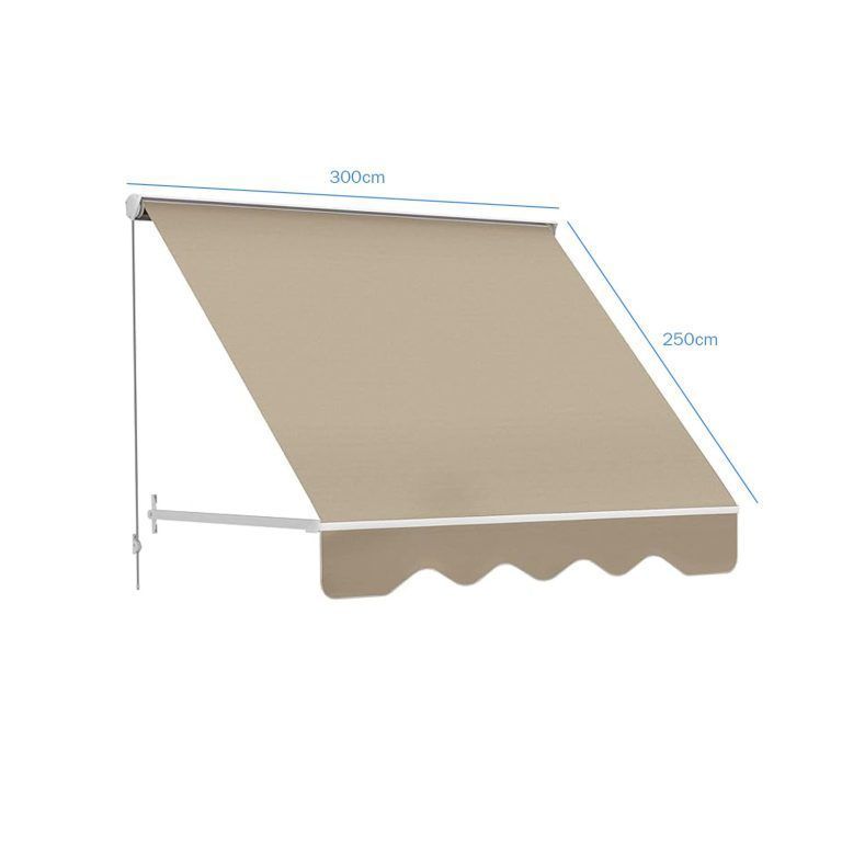 Toldo Balcón Con Brazo Retractil 3×2.5mt Crudo-1