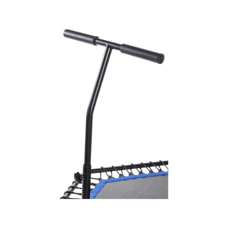 Trampolin Hexagonal Fitness 135cm Con Soporte Azul-3