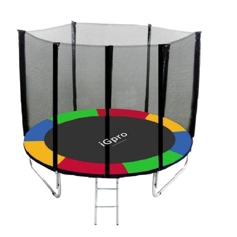 Cama Elastica IGpro con Malla y Escalera 2,44 mt 8FT-1
