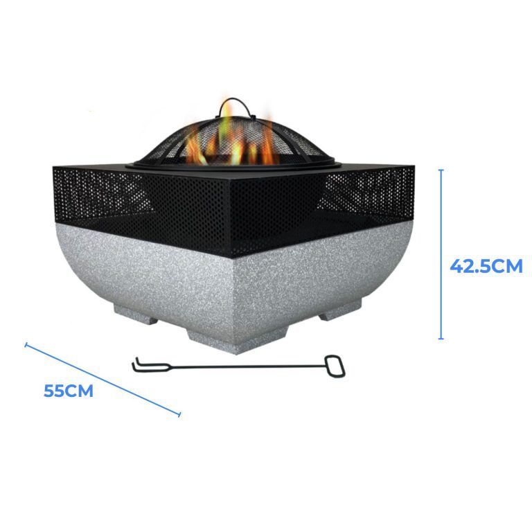 Fogon Parrilla a la Piedra 55x55x42.5cm-1