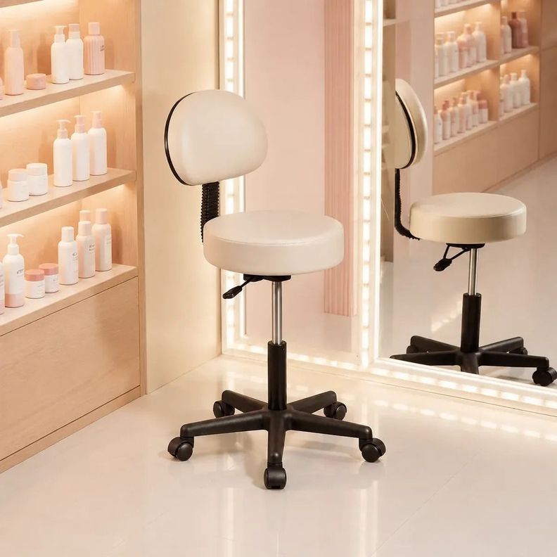 Piso Giratorio Clinico y Spa Beige con respaldo