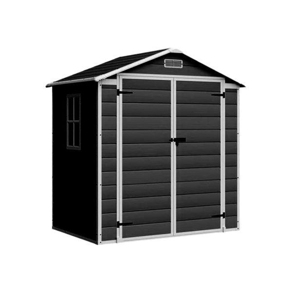 Bodegas 2.44m2 Jardin Plastico PP Gris Oscuro 2.44m2-0