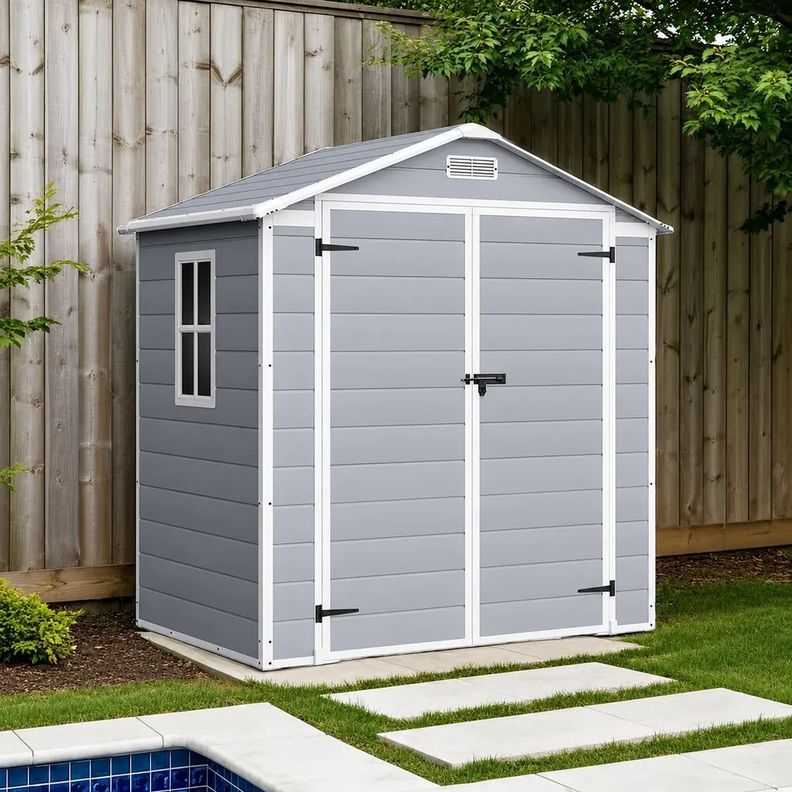 Bodega Jardin Plastico 181X103X226CM 1.86m2