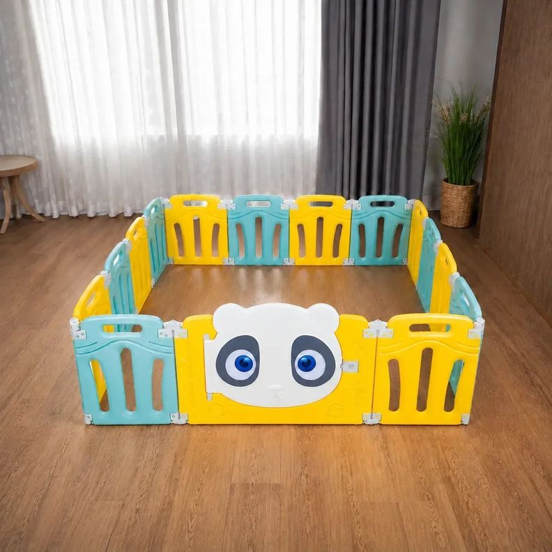 Corral Infantil Plegable 163x163x53cms Amarillo 0