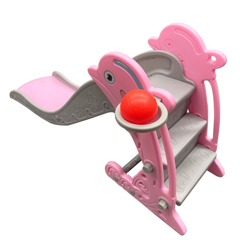 Resbalin Delfin Plegable + Aro De Baloncesto