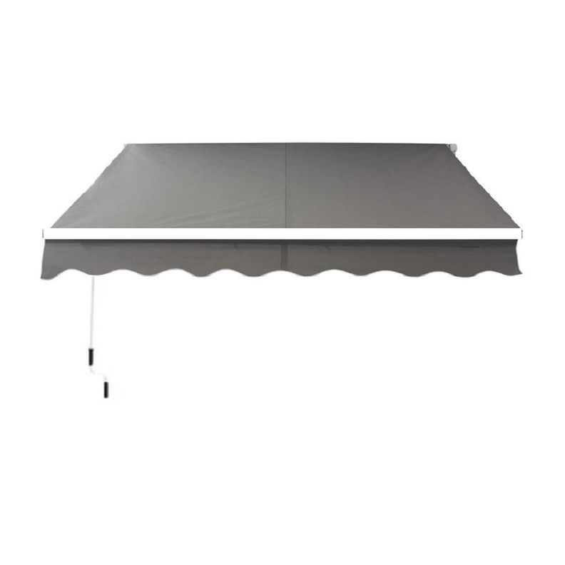 Toldo Brazo Retractil Terrazas 3x2.5 mts Gris-0