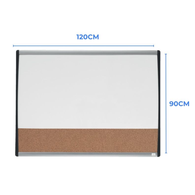 Pizarra Mixta Magnetica Corcho 90x120cm-1